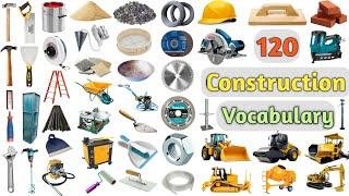 Construction Vocabulary ll 120 Construction Items Name in English With Pictures ll Masonry Tools