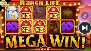 EPIC Big WIN New Online Slot  Ranch Life  NetGame (Casino Supplier)