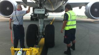 Boeing 777-300ER Pushback with Descriptions [HD]