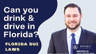 DUI: Is it legal to drink and drive in Florida? - Fort Lauderdale DUI Attorney answers DUI Question