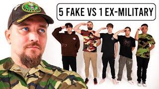 Veteran Guesses Ex-Military Vs 4 Fake