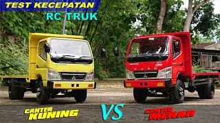 TEST KECEPATAN RAKITAN RC TRUK MITSUBISHI CANTER