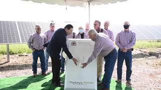 Scenes from the C. Wayne Whitaker Solar Power Generation Facility Unveiling