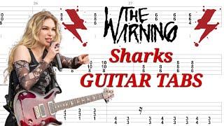 The Warning - Sharks | Rhythm & Solo GUITAR TABS | Cover | Tutorial | Lesson