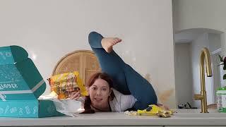 Triple Fold Flexibility Flexing/Contortionist Eating//Worldwide Treats Mystery BOX