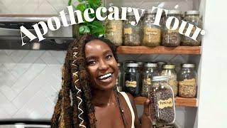 My Herbal Apothecary Tour! See what herbs I use for myself, business & clients!