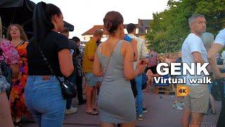  Virtual walk in a Summer Evening at GENK  - Walking tour 4K 60fps