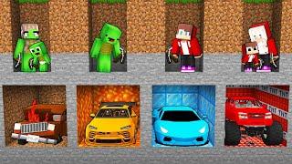 Mikey Family vs JJ Family : Who Mined the Best Car in Minecraft? (Maizen)