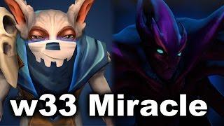 w33 Meepo vs Miracle- Spectre - 8k EU Dota 2