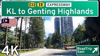 Drive from Kuala Lumpur to Genting Highlands - Malaysia  - POV / music