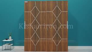 Kishan iron works Big Sliding Almirha (Wooden Finish)