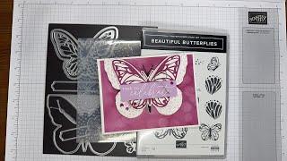 Stampin’ Up! Beautiful Butterflies Birthday Card Tutorial #diy #funfold #papercrafting #cardmaking