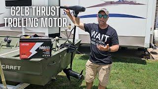 Newport NV-Series 62lb Thrust Transom Mounted Electric Trolling Motor