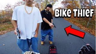 Two Angry Thieves Vs Mini Bike