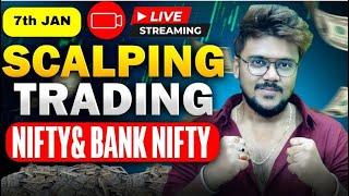 Banknifty & Nifty Live Optionstrading | 7 January | Zero Hero live trade #banknifty #nifty