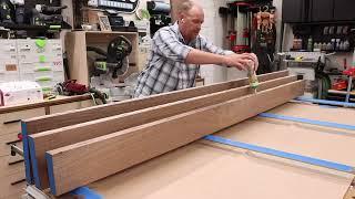 Building a giant conference table without a table saw