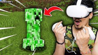 I Played Minecraft In VR  (FUNNY)