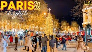 Paris, France  - 4K PARIS Christmas Lights 2024  Paris Walk  With Captions