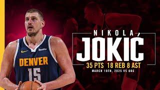 Nikola Jokić Full Game Highlights vs. Thunder  | 3/10/25