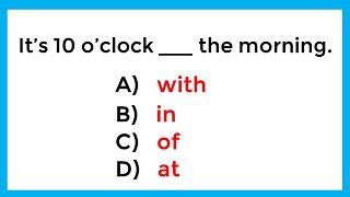 English Grammar Test ️ If you pass this test, your English is Excellent!