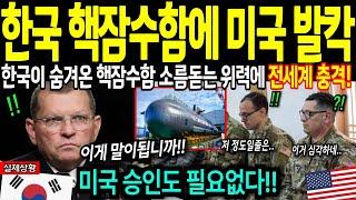 [해외감동사연] 한국이 비밀리에 숨겨왔던 핵잠수함의 위력에 전세계 판도가 뒤집혔다! 미국조차 벌벌떠는 상황에 전세계 충격!! 신의 무기 보유국 한국, 스위치만 누르면 끝장난다!!