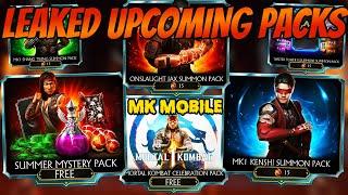 NEW FREE PACKS? |ALL THE  LEAKED DRAGON KRYSTALS UPCOMING PACKS IN MK MOBILE.