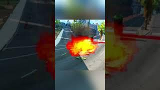 Mercedes Gelenvagen vs Speed Bump vs Bomb ~ beamng drive davidinark ~ यथार्थवादी हाई स्पीड क्रैश