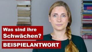 Vorstellungsgespräch: Was sind Ihre Schwächen? | Beispielantwort