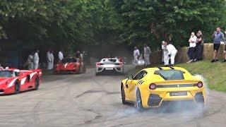 Ferrari F12 TDF goes completely crazy!!