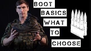 Basics of "tactical" boot selection and wear.