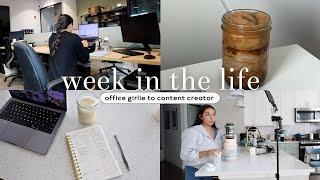 work week vlog: in office, content creation, finding balance + rot day