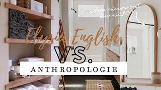 Can I thrift & up-cycle expensive ANTHROPOLOGIE decor?! Elysia English VS. Anthropologie 2020