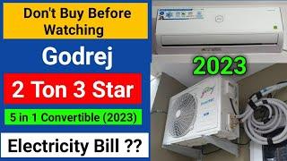 godrej 2 ton 3 star inverter split ac model 2023 | Godrej 2 ton ac review