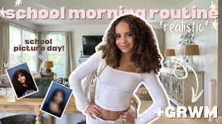 fall school morning routine | *realistic* *GRWM* *school picture day*