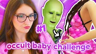 having a baby with EVERY OCCULT in the sims 4  occult baby challenge #1