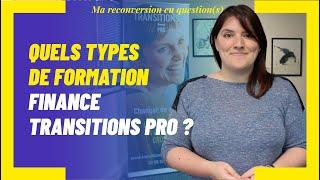 Quels types de formation finance Transitions Pro ?