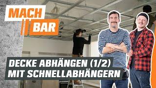 Decke abhängen mit Schnellabhängern - Teil 1 | OBI