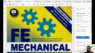 شرح ل الكتب الخاصة  FE Mechanical Exam