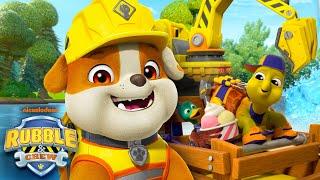 Rubble Rescues a WILD Roller Coaster Ride Through Builder Cove! | Rubble & Crew