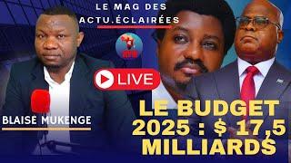 ACTU. ÉCLAIRÉES 11-9: RDC, LE BUDGET 2025 PASSE À  $17,5 MILLIARDS/PORT EN EAU PROFONDE EN MARCHE