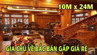 Nhà To Rộng 10m x 24m có hồ bơi , thang máy. Nội thất 100% Gỗ Gõ Đỏ Châu Phi | Bán Nhà Gò Vấp