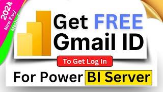 Create A FREE Student / Work Gmail ID For Power Bi Server || [ Updated - 2024 ]