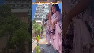 Varsha & Veeksha are at Arunachaleswarar temple. Om Namah Shiva #lordshiva