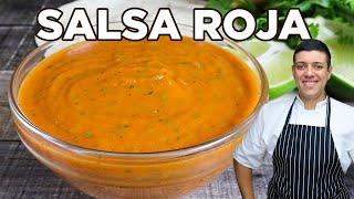 The Best Salsa Roja Recipe | Fast and Easy Red Salsa by Lounging with Lenny