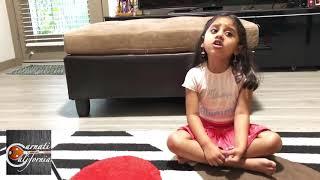 4-yr old Ankitha's Daily Ritual - Music | CarnatiCalifornia Student Feature