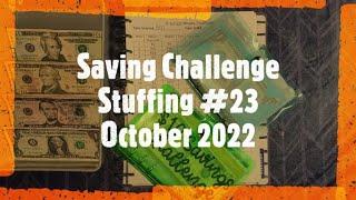 Saving Challenge Stuffing #23 | October 2022 | Saving Challenges | Budgeting with Krztofr