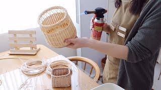 예쁜 손끝으로 만드는 한국의 라탄 공방.  라탄가방 만드는 과정 HOW TO MAKE RATTAN BAG 韓国の籐工房で籐袋を作る