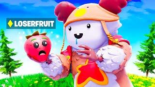 hiding as FRUIT in Fortnite Prop Hunt (Leo)