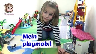 PLAYMOBIL  Hannah zeigt euch ihre Spielecke mit Jahrmarkt, Freibad, Spielplatz und Insel 