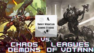 Chaos Demons Vs. Leagues of Votann Competitive Warhammer 40k Pariah Nexus Live Battle Report